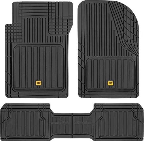 Miniatura 11 de CAT® ToughLiner™ - Alfombrillas de piso beige para coche, resistentes para adaptarse al diseño, alfombrillas de piso para camiones de alta