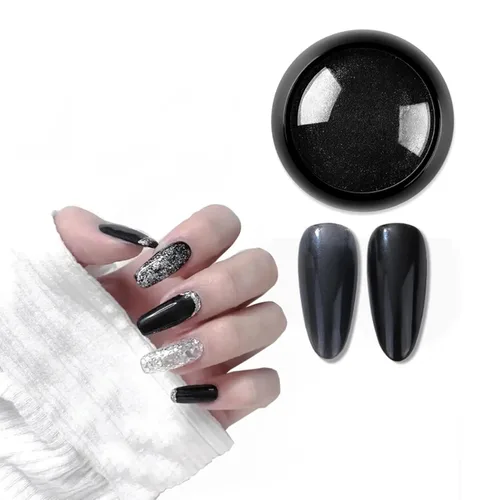 Miniatura 18 de Polvos holográficos de espejo para uñas, efecto cromado plateado, lentejuelas metálicas puras, pigmento cromado para uñas de gel UV, para decoración