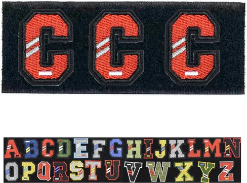 Paquete de letras inglesas A-Z Parche táctico de moral, parche de gancho y bucle, juego de insignias bordadas del ejército, mochila, sombrero,