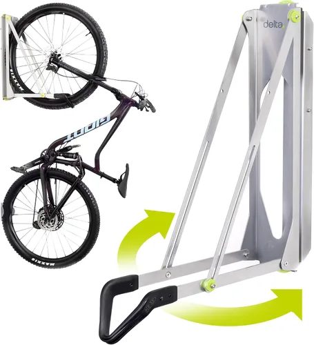 Miniatura 9 de Delta Cycle - Estante de almacenamiento para bicicletas Pivot – Soporte de pared para garaje giratorio para ahorrar espacio – No requiere elevación