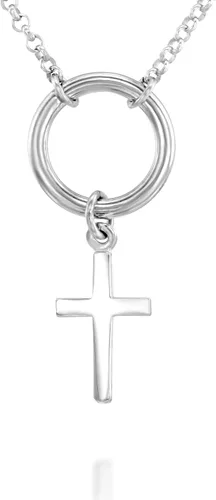 Miniatura 28 de Collar de cruz de oro para mujer, collares con colgante de cruz minimalista, longitud de 16 a 18 pulgadas, joyería cristiana hecha a mano, regalo