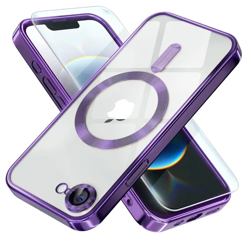 Miniatura 12 de Misea Funda magnética para iPhone 14 compatible con MagSafe [nunca amarillenta] [protección contra caídas de grado militar] protector completo