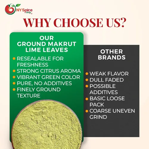 Miniatura 7 de NY Spice Shop Makrut Hojas de lima – 1 onza de hojas de lima kaffir frescas – Hojas de lima tailandesas – Hoja de lima Kaffir – Condimento de lima