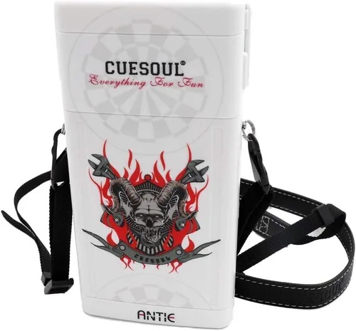 Miniatura 9 de CUESOUL ANTIE - Estuche rígido para dardos, contiene 6 dardos de punta de acero/punta suave y puntas adicionales, ejes y vuelos, uso duradero Negro