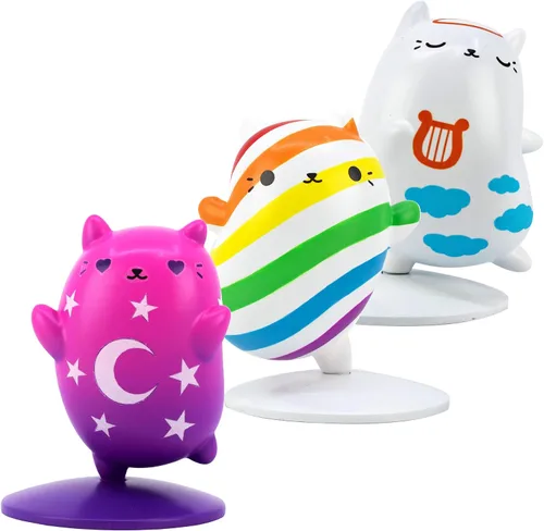 Miniatura 9 de Cats vs Pickles Paquete de 3 mini figuras Mini figuras para niños Figuras de animales pequeños Juguetes de plástico para niños y adultos