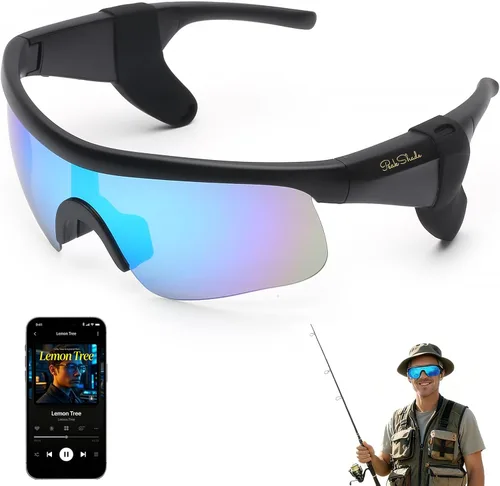 Miniatura 18 de Lentes inteligentes para hombres y mujeres, gafas de sol deportivas Bluetooth 5.3 con llamadas manos libres, altavoz de oreja abierta, UV400