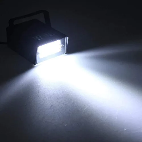 Miniatura 2 de Paquete de 2 luces estroboscópicas de discoteca para fiesta, 32 mini luces LED estroboscópicas para fiestas, luces estroboscópicas enchufables