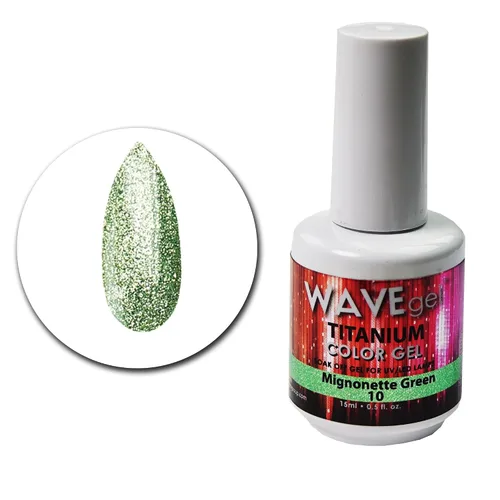 Miniatura 4 de WAVEGEL - Esmalte de uñas en gel con purpurina, colección Titanio, #28 Twinkle Pink I 0.5 onzas