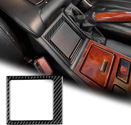 Miniatura 12 de AIRSPEED Para BMW M5 E39 Cubierta del marco de la caja del reposabrazos de la consola central, calcomanía de fibra de carbono accesorios interiores