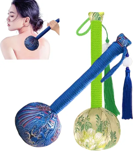 Miniatura 14 de Mugwort - Martillo de masaje para espalda, masajeador de alivio del dolor para cuello, espalda, hombros y cuerpo, herramienta de terapia de Azul