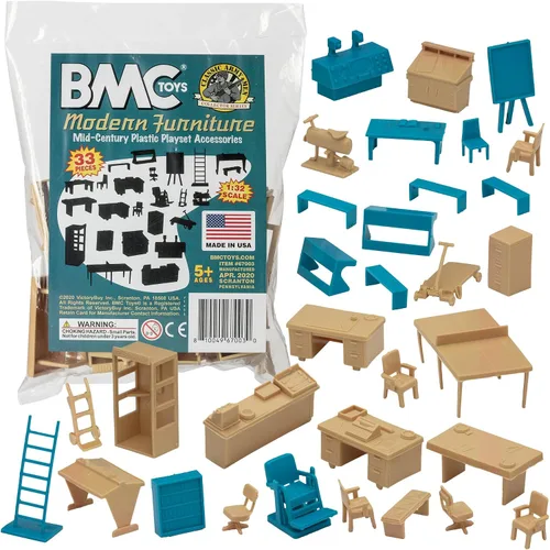 Miniatura 8 de BMC Classic Marx Mid-Century - Muebles modernos de plástico de 32 piezas