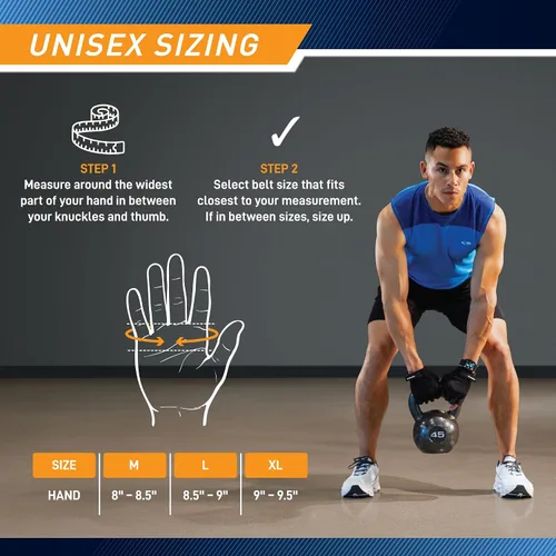 Miniatura 2 de MARCY apex - Guantes de entrenamiento acolchados de cuero con pestañas para hombres y mujeres, guantes de ejercicio para levantamiento de pesas