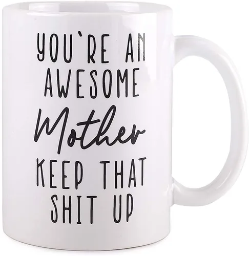 Miniatura 8 de BLUE RIBBON Taza de café de 11 onzas – You're An Awesome Mother Keep That Up, en caja de regalo decorativa con espuma