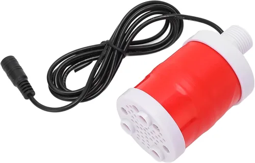 Miniatura 8 de Bomba sumergible sin escobillas de 12V 20W DC, bomba inteligente de filtro de bajo ruido de alta elevación, para pecera, suministro de agua, camping
