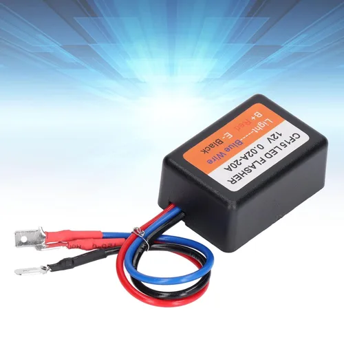 Miniatura 4 de Controlador estroboscópico, controlador estroboscópico de flash 12 V auto módulo intermitente 0.02‑20A LED Módulo de luz de giro 45 75 veces por
