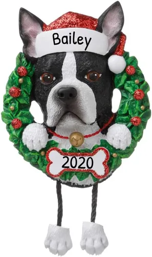 Miniatura 5 de Adornos de Navidad personalizados para perros de Elfos 2024 – Corona Shih Tzu para la primera Navidad de los amantes de los perros