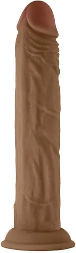 Consolador realista de doble capa de silicona líquida FLEXISKIN con ventosa para jugar con manos libres, consolador ultrasuave para punto G para