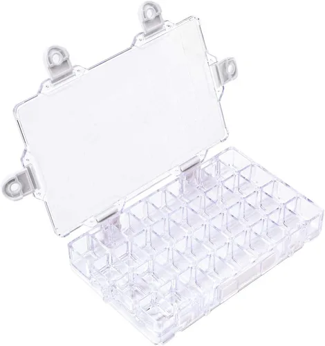 WANDIC Caja de paleta, 1 caja de acuarela de 36 pocillos, caja de paleta de almacenamiento para pintura acrílica y al óleo, contenedores de pintura