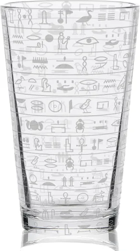 Miniatura 5 de Jeroglíficos egipcios grabados Vaso de pinta Historia de la ciencia Arqueología Pirámides Envoltura completa de 360 grados ¡Gran idea