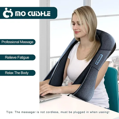 Miniatura 7 de Mo Cuishle Shiatsu Masajeador de Cuello y Espalda con Calor – Amasamiento Profundo para Hombro y Cuello – Regalo Ideal para Hombres, Mujeres, Mamá