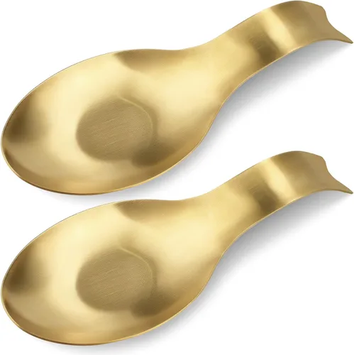Miniatura 14 de VanlonPro Soporte de cuchara de acero inoxidable, soporte para cucharón de espátula, soporte para cuchara de utensilios de acero inoxidable, acabado