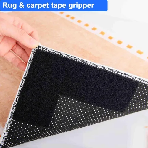 Miniatura 5 de Cinta de gancho y bucle de 2 pulgadas x 10 pies, tira entrelazada autoadhesiva, cinta de montaje de adhesión resistente, sujetador de tiras