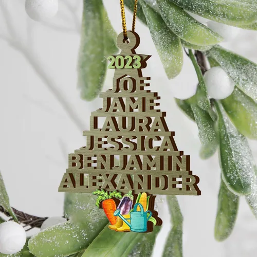 Miniatura 7 de V VIBEPY Adornos personalizados para agricultores, adornos de Navidad para agricultores, adornos de Navidad para agricultores, adornos de 3.5