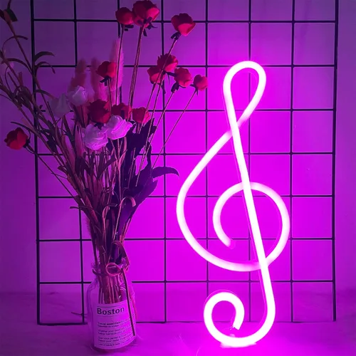 Miniatura 12 de ENUOLI XOXO - Letrero de neón rosa para dormitorio, letrero de neón rosa alimentado por USB, decoración de pared, decoración del hogar, letrero LED