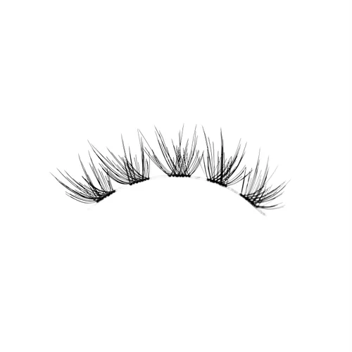 Miniatura 489 de Pooplunch - Pestañas postizas finas de visón sintético, estilo ojo de gato, naturales, cruzadas, tipo racimo, efecto 8D de volumen, tiras