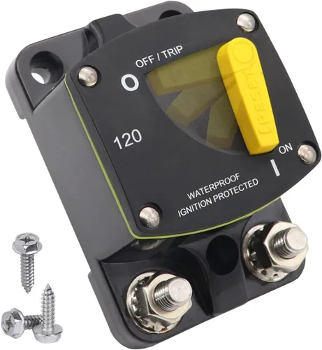 Miniatura 49 de E69 Interruptor de circuito de 10 A T3 con restablecimiento manual Mini de montaje en superficie IP66 Interruptor conmutable de 10 A