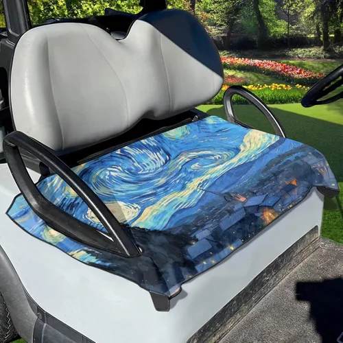 Miniatura 18 de Fundas de asiento de carrito de golf, mantas para carrito de golf, fundas de asiento de toalla para la mayoría de carritos de golf de 2 asientos
