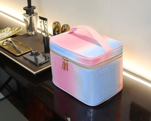 Miniatura 6 de Bolsa Organizadora de Maquillaje, Bolsa de Viaje de Aseo para Mujeres, Bolsa de Cosméticos Resistente al Agua para Niñas, Bolsa de Maquillaje