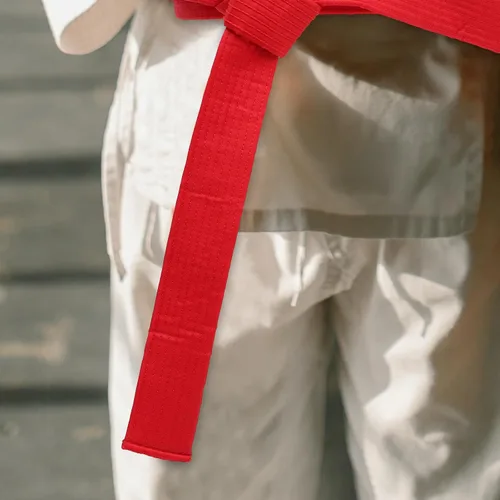 Miniatura 7 de BESPORTBLE Cinturón de Taekwondo de 6 piezas, traje negro para niños, conjuntos de regalos para hombres y niños, cinturones para niños, cinturón