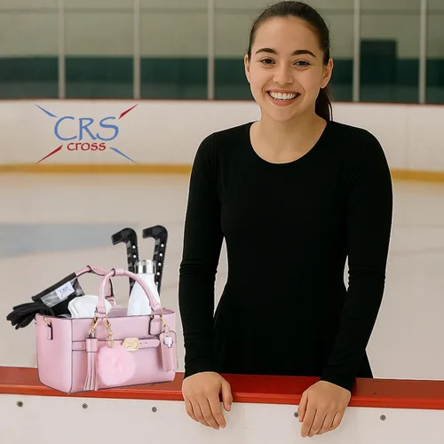 Miniatura 160 de CRS Cross Rink Side Tote. Ice Skating Accessory Bag-Figure Skating, Roller, Inline Skaters, Dance, Cheer.Organizes Guards Water Bottle Phone