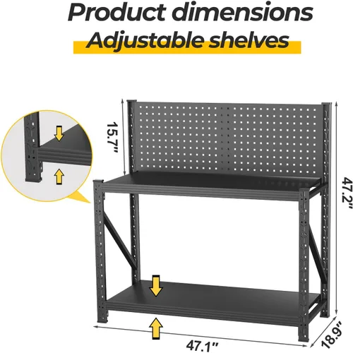 Miniatura 2 de Estantes de almacenamiento, soporte para pecera, soporte de metal resistente para acuario de 20 galones, estantes de metal ajustables