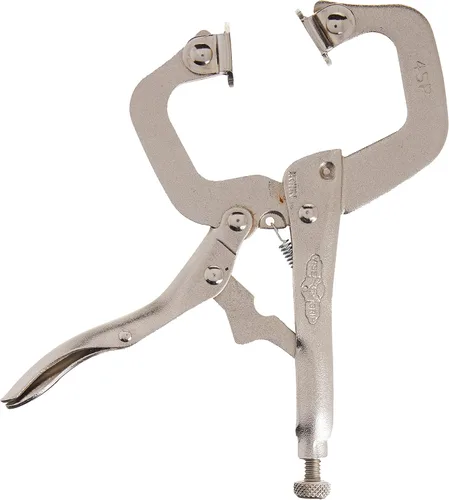 Miniatura 2 de IRWIN VISE-GRIP - Abrazadera en C, con traba y almohadillas giratorias, de 4 pulgadas (165) (Paquete de 2)
