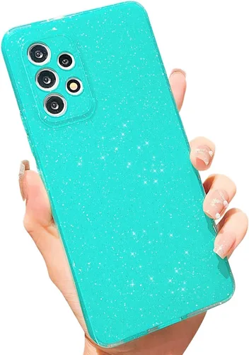 Miniatura 64 de MINSCOSE Funda compatible con Samsung Galaxy A14 5G, bonita funda delgada con purpurina fina, a prueba de golpes, de TPU para mujeres y niñas