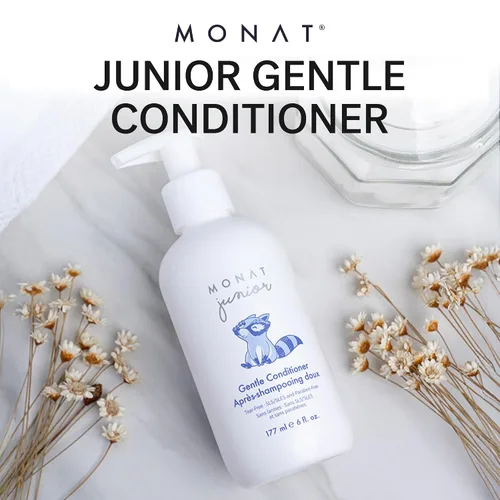 Miniatura 4 de MONAT Acondicionador Junior Gentle - Un acondicionador para el cabello antiencrespamiento seguro y suave para niños que se enjuaga rápidamente. Todo