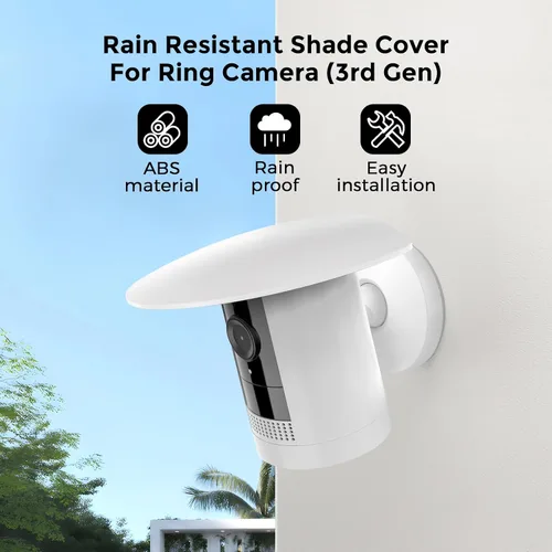 Miniatura 2 de Cubierta de sombra para cámara de sol y lluvia para cámara Ring Stick Up Cam – Protector de capó de cámara impermeable resistente a los rayos UV