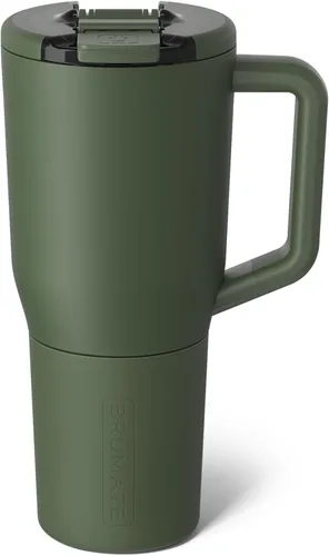 Miniatura 33 de BrüMate Müv – Taza de café térmica de 25 onzas, 100% a prueba de fugas, con asa y tapa, taza de café de acero inoxidable para viaje, taza de café