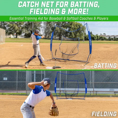 Miniatura 2 de GoSports 7 x 7 ft Baseball & Softball Nets - Available in Team Colors - Batting & Pitching Net with Strike Zone