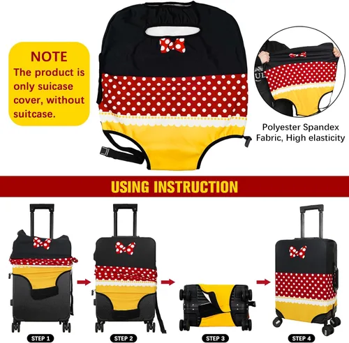 Miniatura 3 de Sehxbqo Funda protectora para maletas de viaje, funda protectora para equipaje de mano para equipaje de 25 a 28 pulgadas, Funda para equipaje-4
