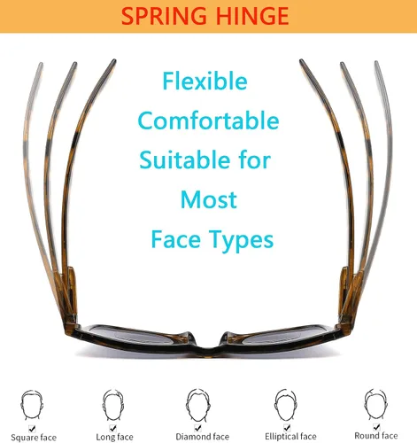 Miniatura 6 de Paquete de 4 lentes de sol de lectura bifocales de alta calidad para hombres y mujeres, clásicos, para exteriores, UV400, unisex, a la moda