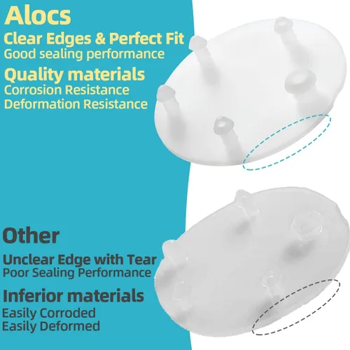 Miniatura 3 de Reemplazo de Aleta de Inodoro para Tanque de Inodoro Vormax Junta de Sellado de Aleta de Silicona de 3'' - Compatible con American Standard
