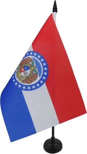 Miniatura 78 de Bandera de mesa de Colorado de 4 x 6 pulgadas, bandera de escritorio del estado de Colorado de EE. UU., 5.9 x 3.9 in, palo y base de plástico negro