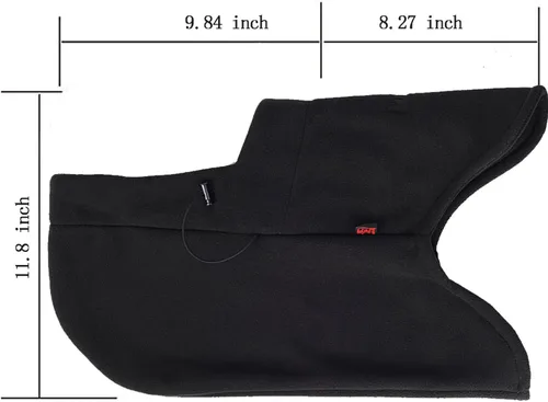 Miniatura 5 de Pasamontañas de forro polar cálido para bicicleta de esquí, máscara de cara completa, calentador de cuello, gorra deportiva de invierno