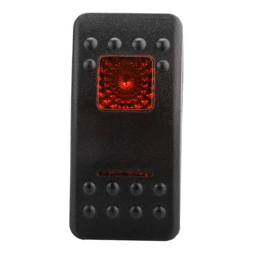 Miniatura 6 de Amarine Made Interruptor basculante impermeable de 12V 20 Amp On-Off-On 2 posiciones para barco marino DPDT 7 Pin con 2 lámparas LED (rojo)