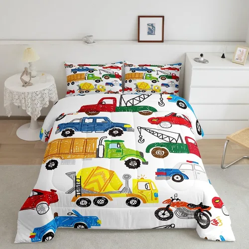 Miniatura 45 de Feelyou Juego de edredón de música rock para niños, edredón colorido con estampado de mariposas para niños y niñas, juego de ropa de cama de Multi