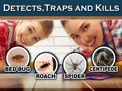 Miniatura 4 de MaxGuard Trampas para insectos de cama (24 trampas) Trampas de detección de chinches no tóxicas. Detecta, atrapa y mata chinches e insectos