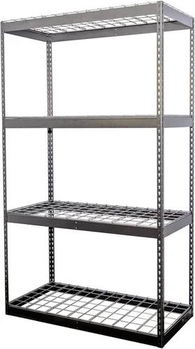 SafeRacks Estantería de garaje – Estante de almacenamiento que soporta 300 libras por estante – Todos los estantes de garaje de acero – Fácil de